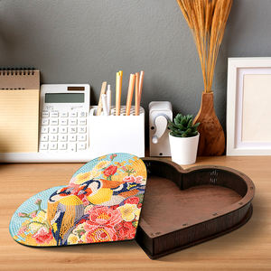 Boîte <span class=keywords><strong>en</strong></span> bois de <span class=keywords><strong>peinture</strong></span> au diamant de la Saint-Valentin Boîte de rangement <span class=keywords><strong>en</strong></span> forme de coeur Cadeaux de <span class=keywords><strong>peinture</strong></span> au diamant <span class=keywords><strong>en</strong></span> cristal pour les amoureux - Product Image 4