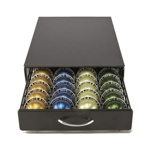 Meilleur Organisateur de Capsules de Café Noir pour 40 Capsules Universelles K-Cup, Tiroir de Rangement pour Capsules Keurig, <span class=keywords><strong>Support</strong></span> de Tasses - Product Image 6
