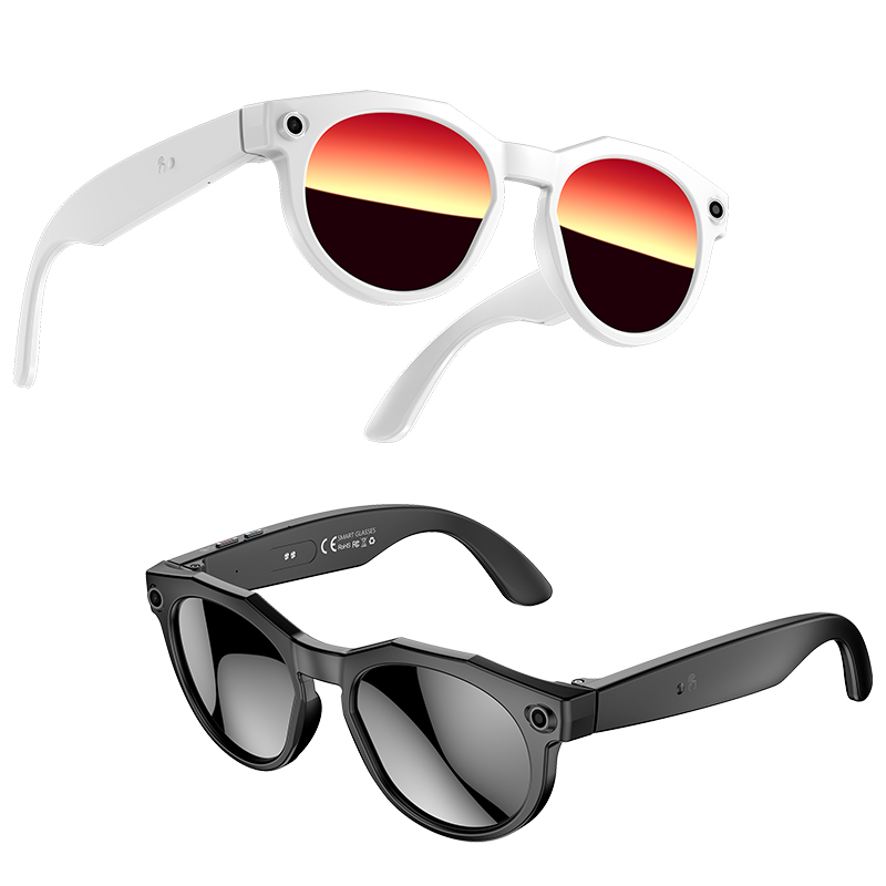 W611 Smart Glasses 8MP Camera WIFI TransferAI Voice Assistance Meeting Summary Al Translation Video Recording Sunglasses