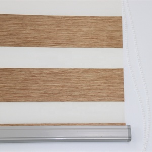 Quality Chinese Products Zebra Fabric Linen Color <strong>Bamboo</strong> Like <strong>Blinds</strong> - Product Image 5