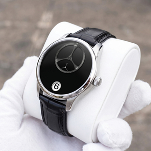 Reloj Mecánico Automático con Logotipo Personalizado, Movimiento Jumping Hour 9015, Pantalla Digital Minimalista, Correa de Cuero y Acero Inoxidable 316L - Product Image 2