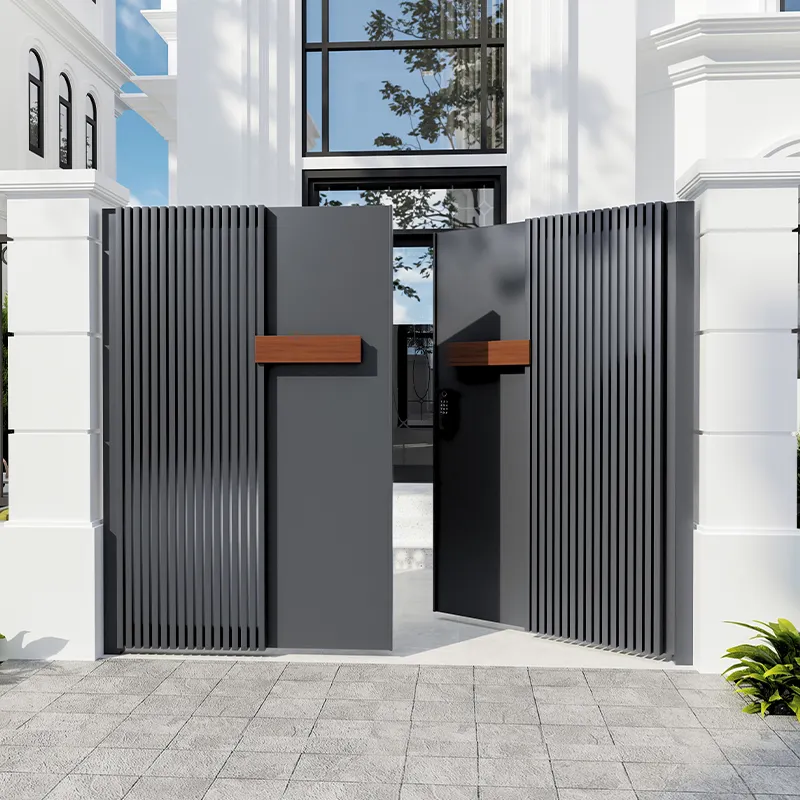 Y-TOP 2023 Nova ventilação porta grade portão principal portão projeta porta dupla porta porta aço