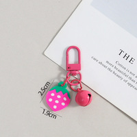 Fruit Cartoon Alloy Karabijnhaak sleutelhanger voor vrouwen Gepersonaliseerde emaille Letterpress afdrukken Op maat gemaakt Hoge kwaliteit handgemaakt