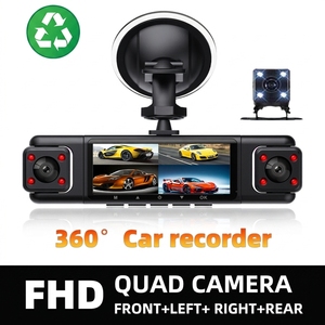DVR <span class=keywords><strong>de</strong></span> 4 Canales y Cámara para Coche Económica con 4 Lentes y Visión <span class=keywords><strong>de</strong></span> 360° °   Cámara para Auto <span class=keywords><strong>de</strong></span> 3 Pulgadas con <span class=keywords><strong>Pantalla</strong></span> IPS 1080p, 4 Lentes, 360 Grados, 4 Canales - Product Image 5