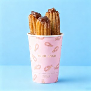 Tùy chỉnh 16 24 oz duy nhất tường Cốc Hộp sô cô la chiên bột Gậy hộp giấy có thể tái chế thực phẩm chip bỏng ngô bao bì hộp - Product Image 4