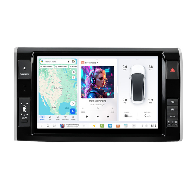 Mekede DUDUAUTO Special Model Car-play Auto Wifi 4g Gps Host for Support Adas 2k Dvr Rear Camera For Toyota Priva Estima 2006-2020