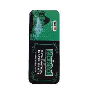 9 buah kompas pelajar penggaris kotak Tinplate <span class=keywords><strong>Set</strong></span> lintas batas hadiah ujian alat tulis grosir perlengkapan belajar logam - Product Image 5