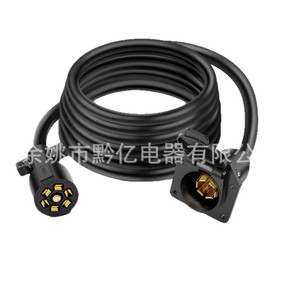 สายต่อปลั๊กพ่วง 7 ขา 200V ขั้วต่อไฟฟ้า RV แบบตัวผู้ตัวเมีย สำหรับสายไฟรถบ้าน - Product Image 1