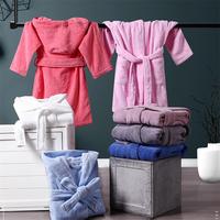 Luxe 100% Coton Peignoir Enfants Robe De Couchage Spa Partie À Capuche Enfants Spa Robes