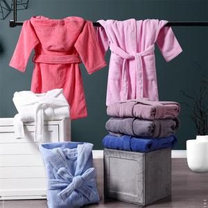 Albornoz de lujo 100% de algodón <span class=keywords><strong>para</strong></span> niños, bata de <span class=keywords><strong>dormir</strong></span>, fiesta de Spa, <span class=keywords><strong>batas</strong></span> de Spa <span class=keywords><strong>para</strong></span> niños con capucha - Product Image 2