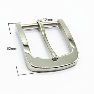 Rectangular <b>Pin</b> Buckles Silver Metal Belt Buckles for Leather Belts Dog <b>Collars</b> Bag Straps and Garment Accessories - Product Image 1