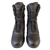 Bottes d'extérieur de marque pour hommes, tige en cuir pour l'extérieur et l'extérieur avec semelle extérieure en caoutchouc antidérapante et fermeture éclair latérale