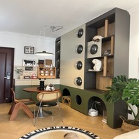 Villa pour chat multi-niveaux en bois massif extra-large et spacieuse, meuble de salon contemporain, chaud et durable, pour usage intérieur