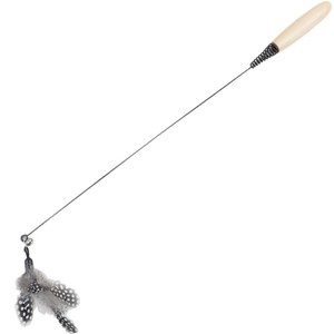 Jouet pour chat de compétition, bâton long pour chat, accessoire d'auto-entretenement et de divertissement, fil d'acier résistant aux morsures, plume - Product Image 3