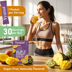 Mezcla de bebida de alta calidad con GLP-1, L-Carnitina y Berberina - Compatible con dieta cetogénica, apoyo al apetito y al metabolismo, sabor a frutas tropicales - Product Image 6