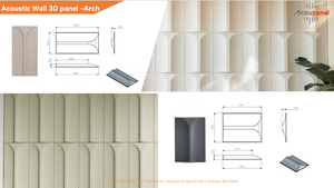 Panneau de plafond acoustique moderne en feutre polyester 3D gaufré pour hôtel, ignifuge et insonorisant avec 90 % de réduction du bruit - Product Image 6