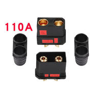 Connecteur de batterie robuste TW8-S, courant élevé, 2P, laiton, mâle/femelle, plaqué or, anti-étincelles, pour voiture RC et drone