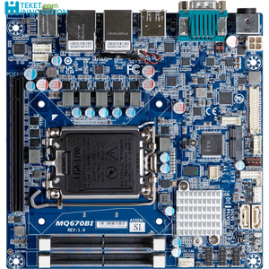 Para la placa base Gigabyte GigaIPC MITX-Q670B Mini-ITX, TDP 65W, zócalo LGA <span class=keywords><strong>1700</strong></span>, <span class=keywords><strong>Intel</strong></span> Q670, DDR5 64 GB, PCIe, USB integrado, TPM 2.0 - Product Image 1