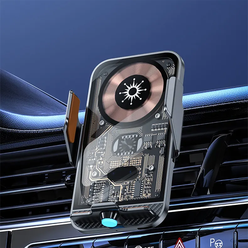Smart Car Wireless Charger Soporte para teléfono móvil Soporte para teléfono para automóvil con cargador inalámbrico