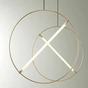 Lampadario Minimalista Post-moderno Creativo, Lampade Sospese Circolari per Ristoranti e <span class=keywords><strong>Negozi</strong></span> di Abbigliamento, Luce Pendente Geometrica per Caffè e Comodini - Product Image 5