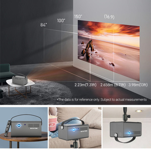 <span class=keywords><strong>Byintek</strong></span>-miniproyector portátil R17 Pro para el hogar, <span class=keywords><strong>proyector</strong></span> de película inteligente DLP, Full HD, para viajes al aire libre, venta al por mayor - Product Image 4