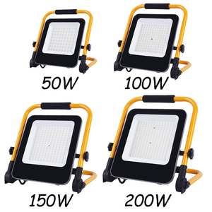 Projecteur LED portable 50W 100W 150W 200W avec câble <span class=keywords><strong>de</strong></span> 2m, lampe extérieure, éclairage <span class=keywords><strong>de</strong></span> chantier, <span class=keywords><strong>garage</strong></span>, étanche, lampes <span class=keywords><strong>de</strong></span> travail sur pied - Product Image 2