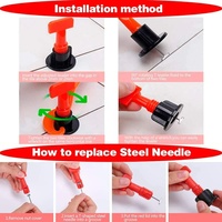 Système de nivellement de carreaux réutilisable DIY avec niveleuse à bulle à aiguille en acier inoxydable remplaçable, outils à main