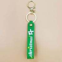 Porte-clés et dragonne de poignet tendance, motif lettres colorées, série Noël, pendentif de sac, petit cadeau, accessoires