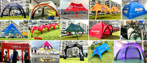 Xz OEM ODM 3m 4M 5M 6m PVC gấp xách tay lớn giá rẻ nhà máy triển lãm gian hàng Inflatable hộp đêm không thấm nước triển lãm lều - Product Image 6