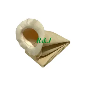 Aramid coated dust removing cloth bag high temperature working condition dust purification dust removing filter bag manufacture