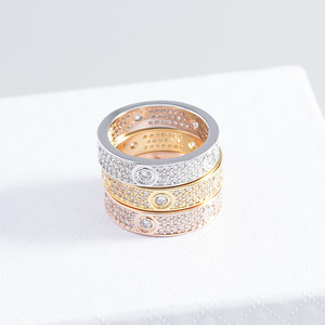 Vòng Tay Thiết Kế Lấy Cảm Hứng Từ Thương Hiệu Nổi Tiếng Vòng Tay Thép Không Gỉ Pha Lê Cho Nữ Trang Sức Mạ Vàng - Product Image 5