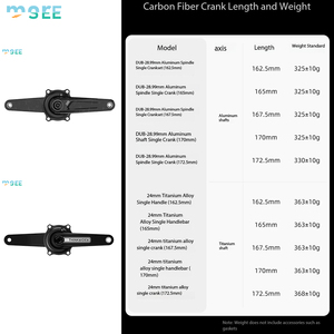 SeeMore ThinkRider PP5 Spider - <span class=keywords><strong>Medidor</strong></span> de Potencia y Juego de Bielas de Carbono 110BCD de 4 Pernos, Ligero, 29MM, 162.5-172.5mm, Accesorios para Bicicleta de Carretera - Product Image 6