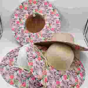 Women Paper Floppy Beach <b>Straw</b> <b>Hat</b> With Print Logo Bowknot Summer Sun <b>Hat</b> Foldable 2024 <b>Straw</b> <b>Hat</b> - Product Image 6