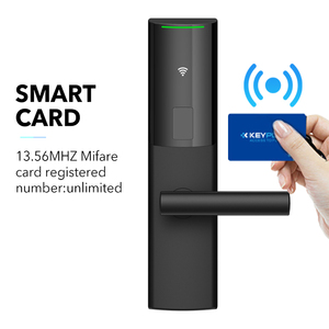 Ultra-thin Appearance 304 Stainless Steel <b>Lock</b> Body Illegal Operation Alarming Rental Apartment <b>Lock</b> Hotel <b>Lock</b> HT-L1 <b>Smart</b> Card - Product Image 3