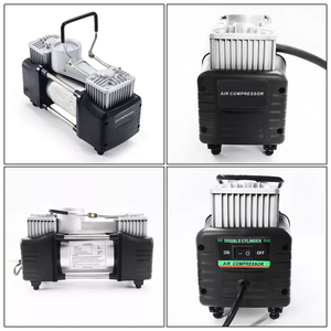 Máy bơm lốp xe tải tự động hai xy-lanh khẩn cấp WZAUTO, máy nén khí mini ô tô di động DC 12V - Product Image 4