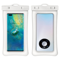 Étui flottant universel pour téléphone portable, anti-chute, étanche IPX8, transparent en TPU