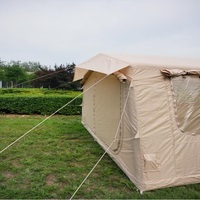 Tente Gonflable Familiale 13.68 3.6x3.8m en Oxford 420D avec Porte en U et Petit Fenêtre de Toit, Imperméable, Quatre Saisons, Portable et Légère, pour 5-6 Personnes