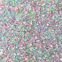 Sucre cristallisé irisé pastel comestible pour gâteaux, mélange de paillettes roses, bleues et vertes