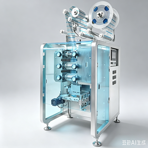 Machine d'emballage automatique <span class=keywords><strong>à</strong></span> quatre soudures latérales pour sachets de sauce, piment, condiments, et pâtes, système continu - Product Image 1