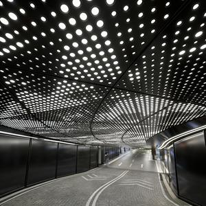 <span class=keywords><strong>Pannelli</strong></span> Acustici in Metallo Artistico Moderno Certificati CE, Pannello in Alluminio Perforato con Illuminazione <span class=keywords><strong>LED</strong></span> per Soffitti di Hotel - Product Image 1
