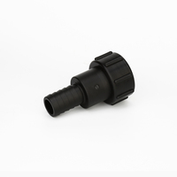 Adaptateur fileté pour réservoir IBC, filetage S60x6 femelle grossier avec raccord de tuyau de 1 1/4 pouce et queue de tuyau de 1 1/4 pouce