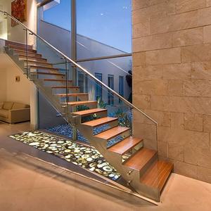 CBMMart Luxe Matériaux Mixtes Acier Verre Incurvé Designer Appartements Haut de Gamme <span class=keywords><strong>Escalier</strong></span> - Product Image 5