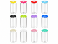 Gobelet réutilisable en verre borosilicate de 16 oz, 12 couleurs vibrantes, gobelet à café écologique avec paille pour boissons froides et chaudes