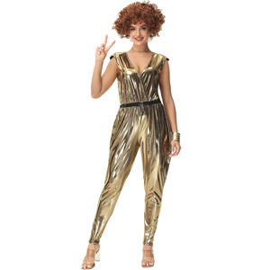 Costume européen américain rétro des années 70 <span class=keywords><strong>Disco</strong></span> Costumes d'Halloween Adultes <span class=keywords><strong>Couple</strong></span> Discothèque Chanteur Costume - Product Image 6