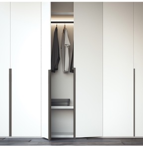 <span class=keywords><strong>TOMU</strong></span> poignée de porte cachée montage noir doigt bord tiroir tirer poignée dissimulée en alliage d'aluminium longues poignées de meubles - Product Image 5