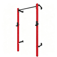 Support mural pliable en acier inoxydable pour squats, entraînement de force des bras et de la poitrine, usage domestique et commercial