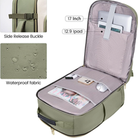 Tas Ransel Travel Unisex Tas Pesawat Tahan Lama Poliester Resleting Ringan Sekolah Laptop Notebook USB Charging Fashion Buatan Cina