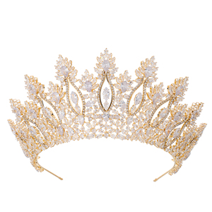 LUOXIN Couronne <span class=keywords><strong>de</strong></span> mariée <span class=keywords><strong>de</strong></span> luxe style baroque, grande diadème <span class=keywords><strong>de</strong></span> reine en zircon <span class=keywords><strong>de</strong></span> haute qualité pour mariage et fête - Product Image 5