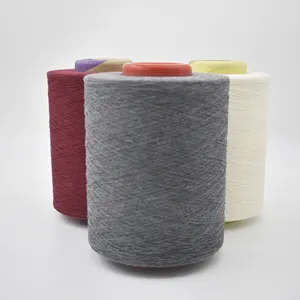 Wholesales Recycled Yarn Suppliers GRS Certified Sustainable 32S TC7030 Raw white Recycled Polyester Combed Cotton Blended Yarn