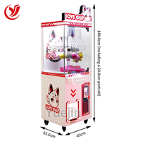 Jouet de Machine de poupée en peluche porte-bonheur à pièces 220V/110V pince à prix cadeau pinces à griffes en métal poussoir d'amusement pour les enfants